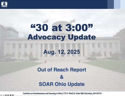 Register for COHHIO’s “30 at 3:00” Policy Briefing